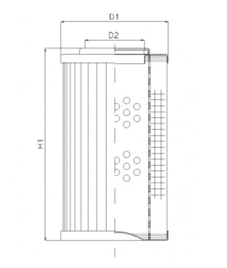 WG976 hydraulic filter element