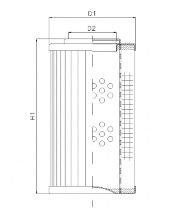 WG976 hydraulic filter element