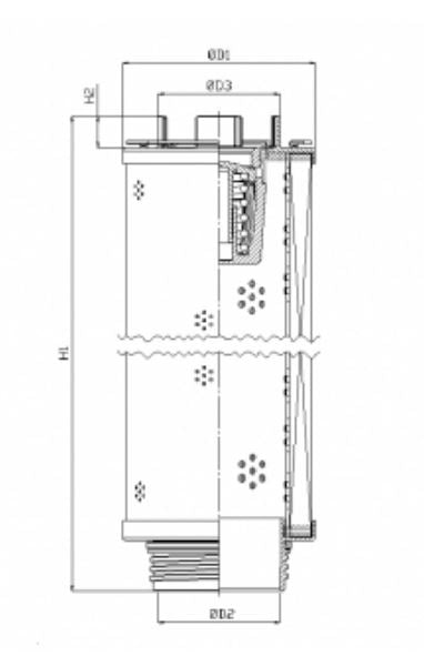 WG978 hydraulic filter element