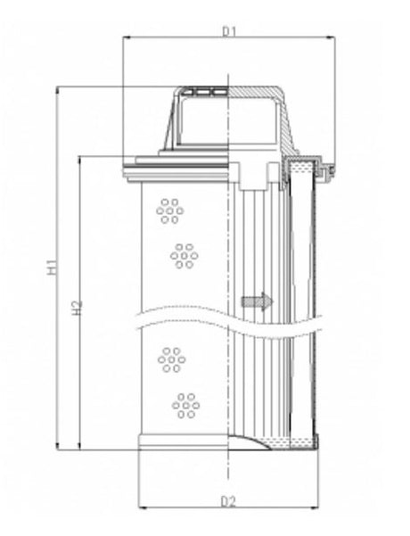 WG985 Hydraulic filter element
