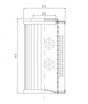 WG997 Hydraulic filter element