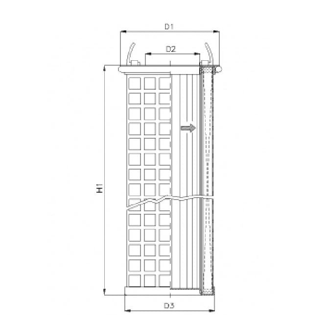 WG998 hydraulic filter element