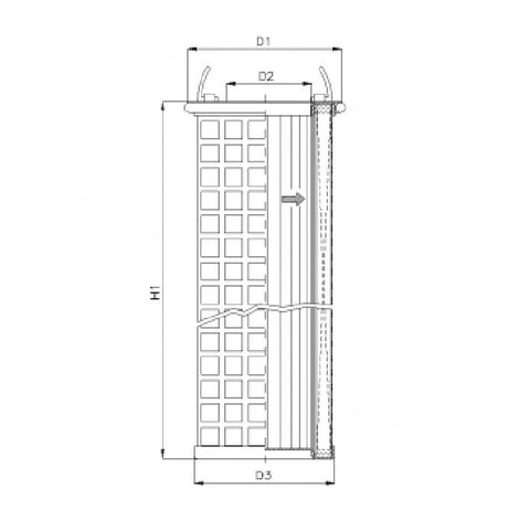 WG998 hydraulic filter element