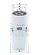 WH 10 001 oil filter (spin-on)