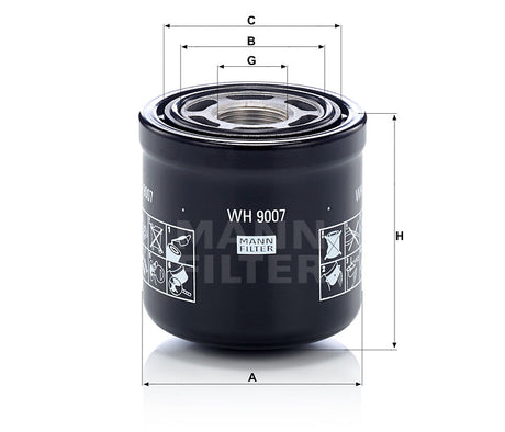 WH 9007 oil filter