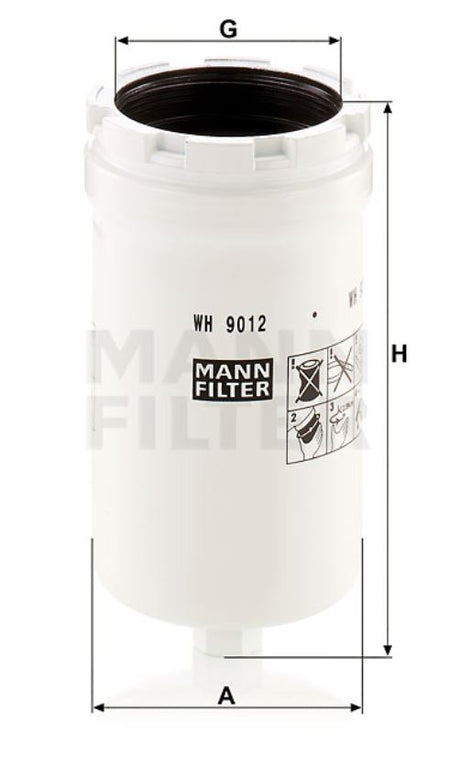 WH 9012 oil filter (spin-on)