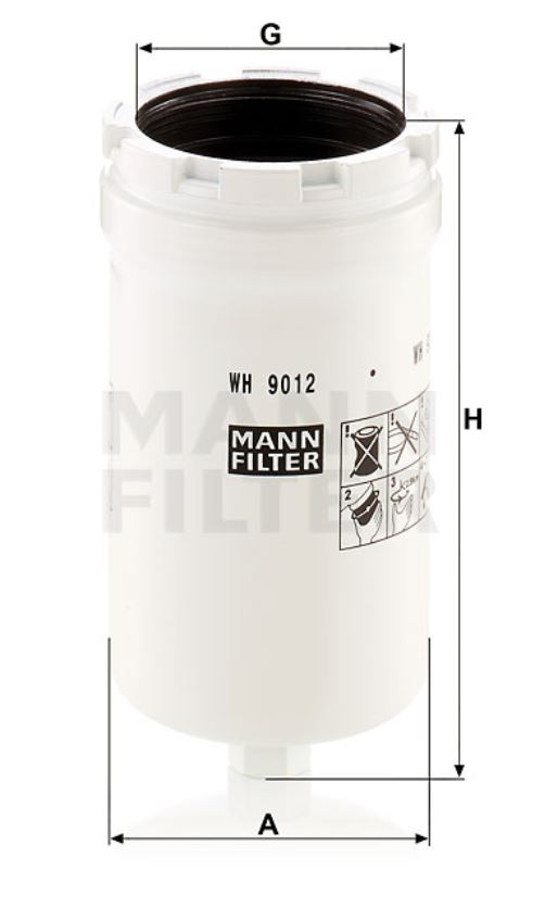 WH 9012 oil filter (spin-on)