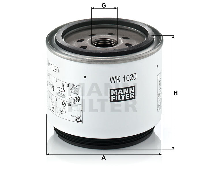 WK 1020 x fuel filter