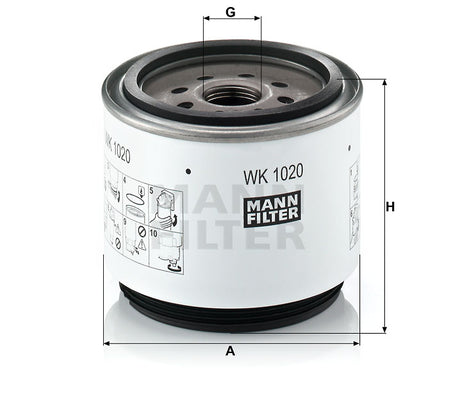 WK 1020 x fuel filter