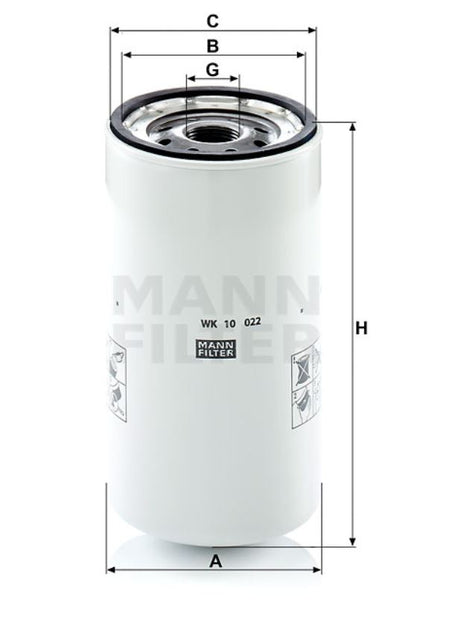 WK 10 022 fuel filter (spin-on)