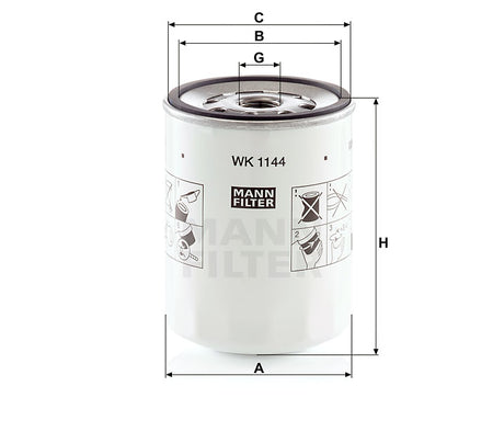 WK 1144 fuel filter