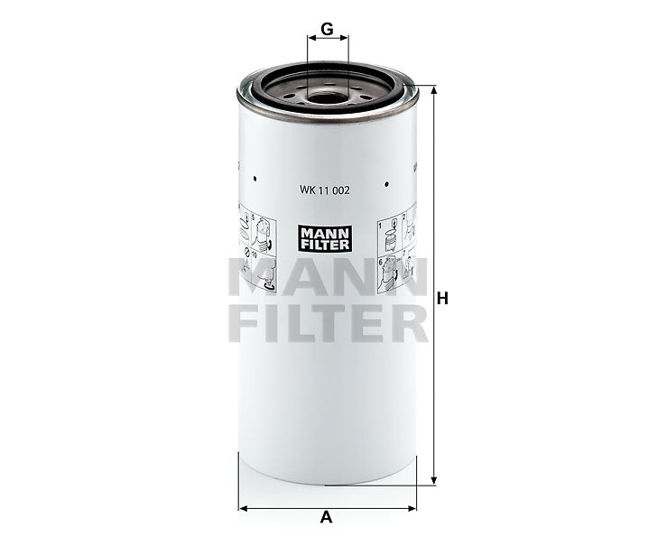 WK 11 002 x fuel filter spin-on