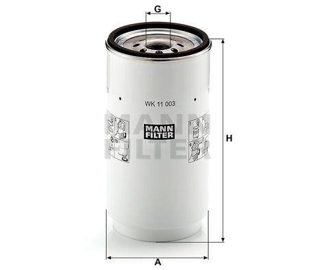 WK 11 003 z fuel filter spin-on