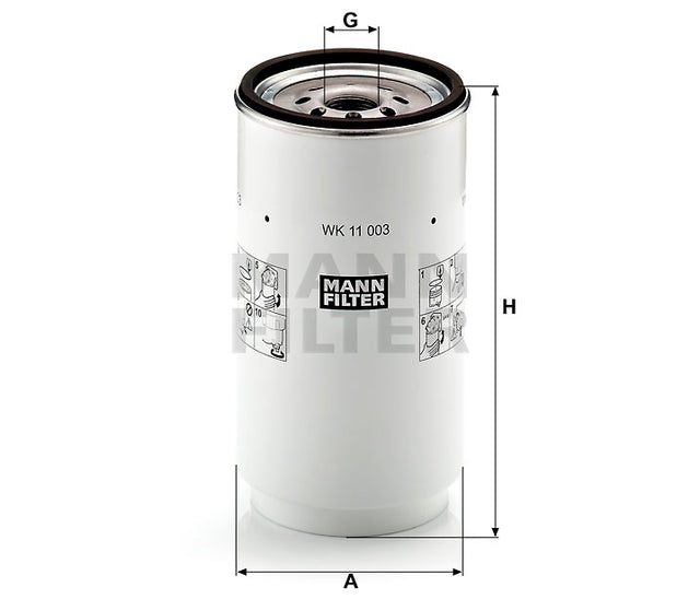 WK 11 003 z fuel filter spin-on