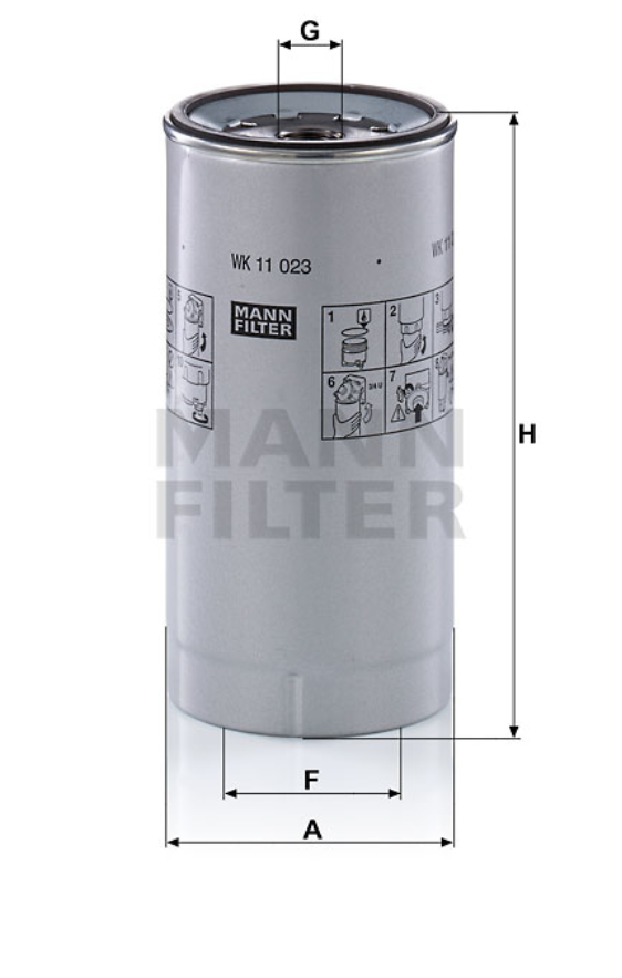 WK 11 023 z fuel filter spin-on