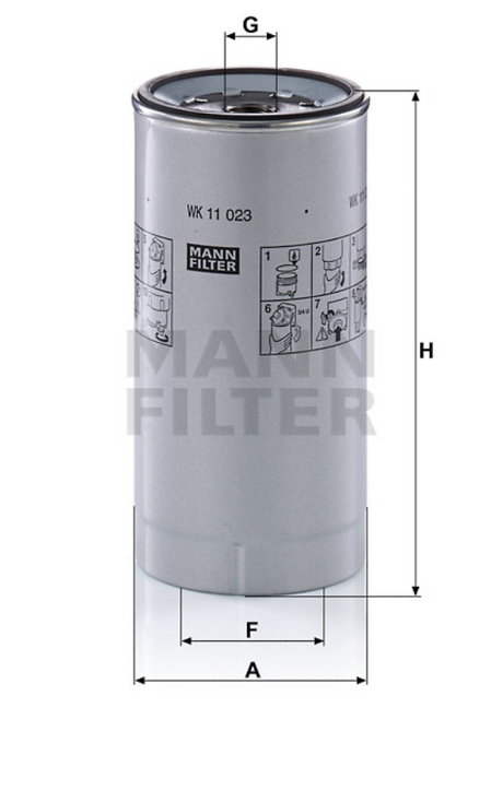 WK 11 023 z fuel filter spin-on