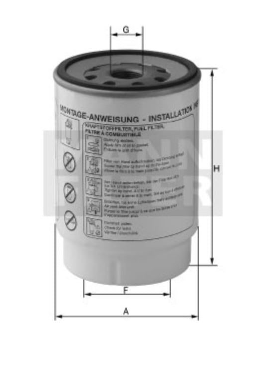 WK 11 042 z fuel filter spin-on
