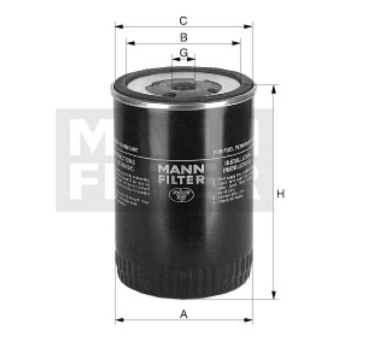 WK 11 054 fuel filter spin-on