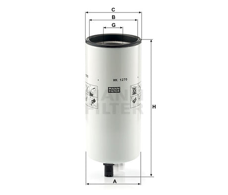 WK 1270 fuel filter