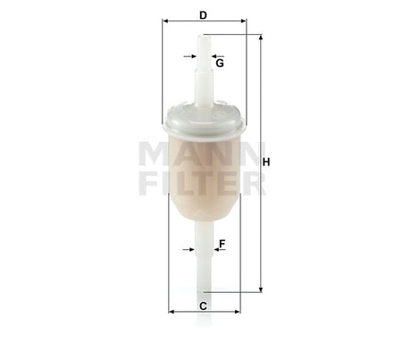 WK 31/2 (100) fuel filter in-line