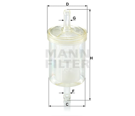 WK 43/13 (10) fuel filter in-line