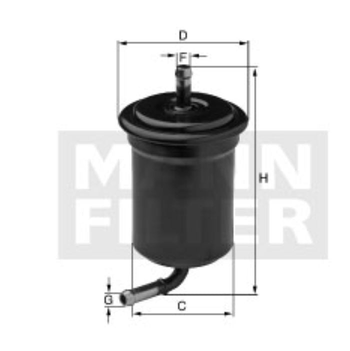 WK 5017 fuel filter in-line