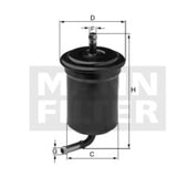 WK 5017 fuel filter in-line