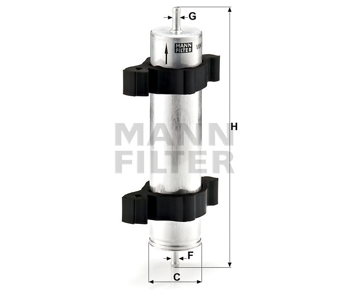 WK 521/2 fuel filter in-line