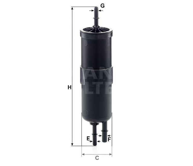 WK 6030 fuel filter in-line