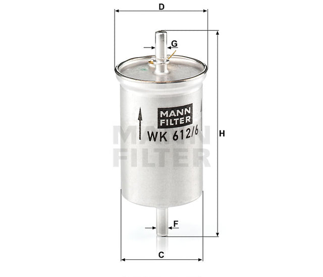 WK 612/6 fuel filter