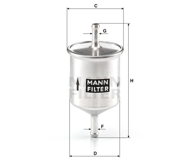 WK 66 fuel filter in-line