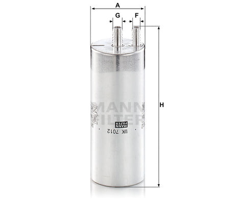 WK 7012 fuel filter in-line