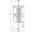 WK 720/3 fuel filter in-line