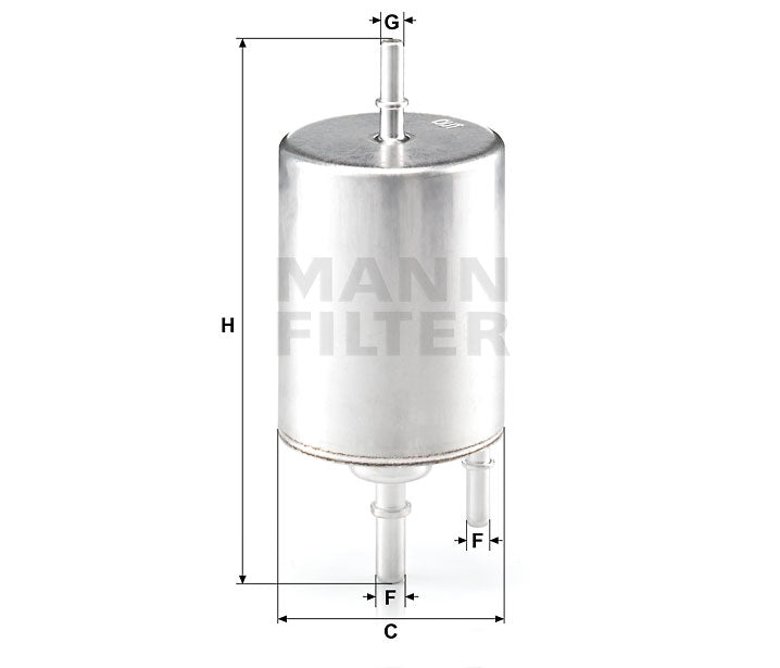 WK 720/4 fuel filter in-line