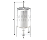 WK 720/4 fuel filter in-line