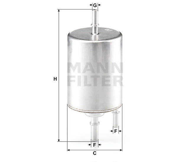 WK 720/4 fuel filter in-line