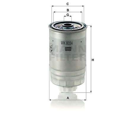 WK 8034 fuel filter