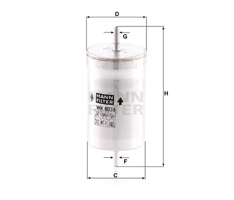 WK 8036 fuel filter