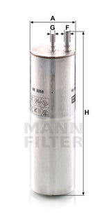 WK 8058 fuel filter in-line