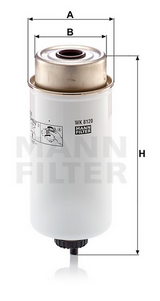 WK 8120 fuel filter spin-on