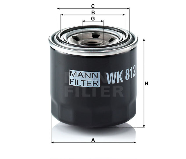 WK 812 fuel filter element