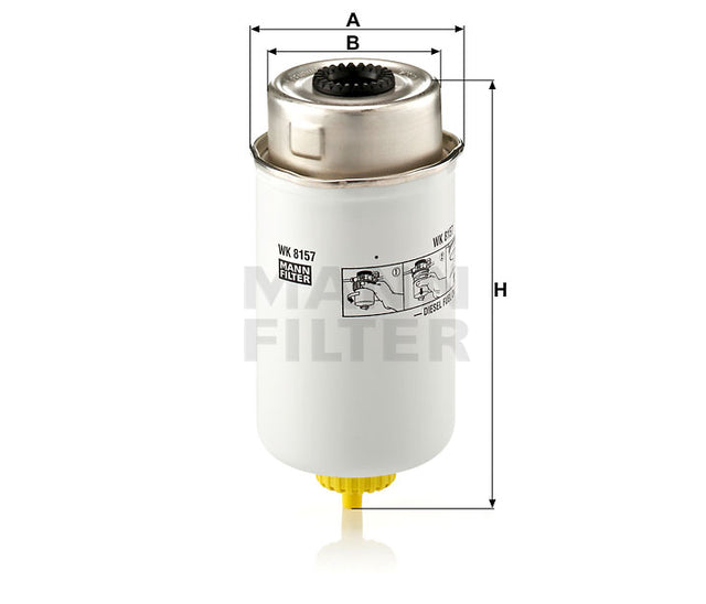 WK 8157 fuel filter spin-on