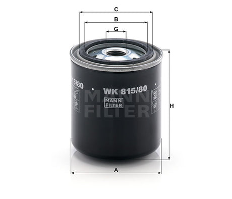 WK 815/80 fuel filter