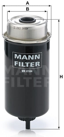 WK 8184 fuel filter spin-on