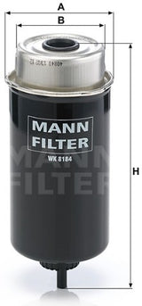 WK 8184 fuel filter spin-on