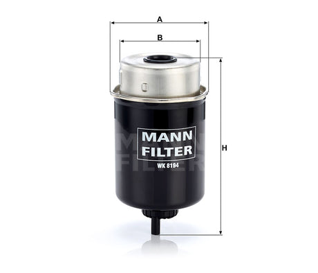 WK 8194 fuel filter spin-on