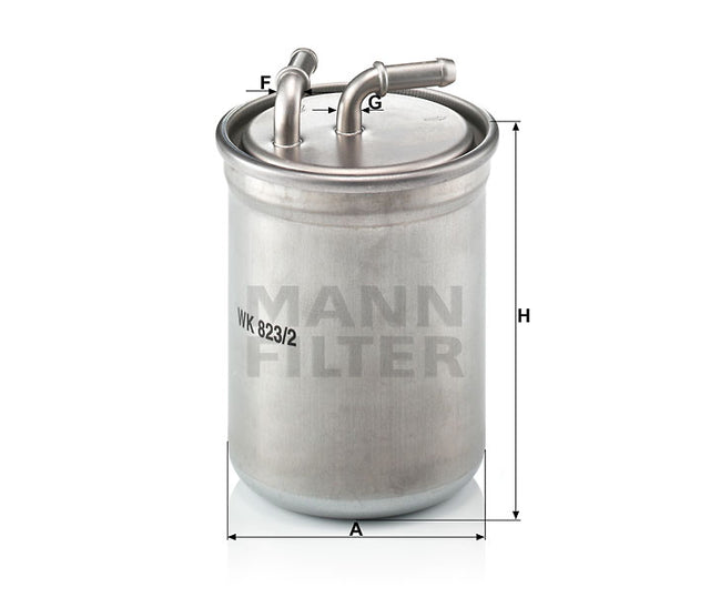 WK 823/2 fuel filter in-line