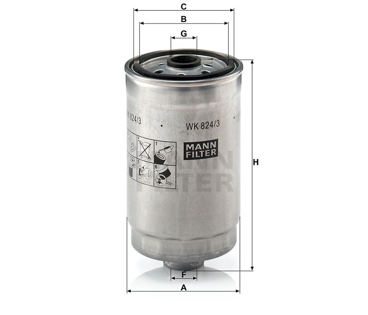 WK 824/3 fuel filter
