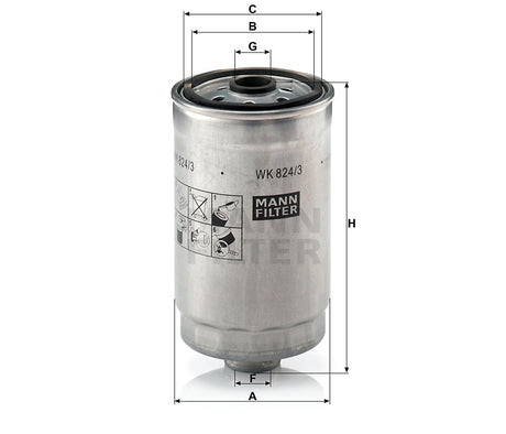 WK 824/3 fuel filter