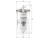 WK 830/7 fuel filter in-line